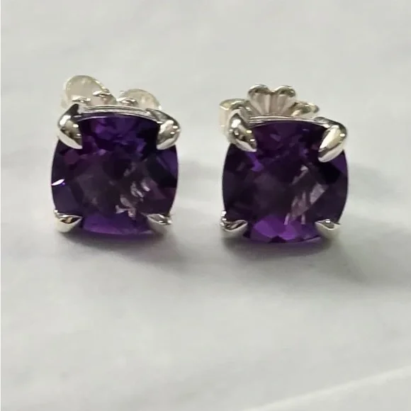Tiffany & Co. Sparklers earrings in amethyst - Picture 2 of 7